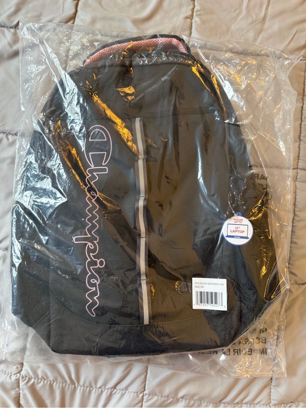 Champion Pink and Black Backpack